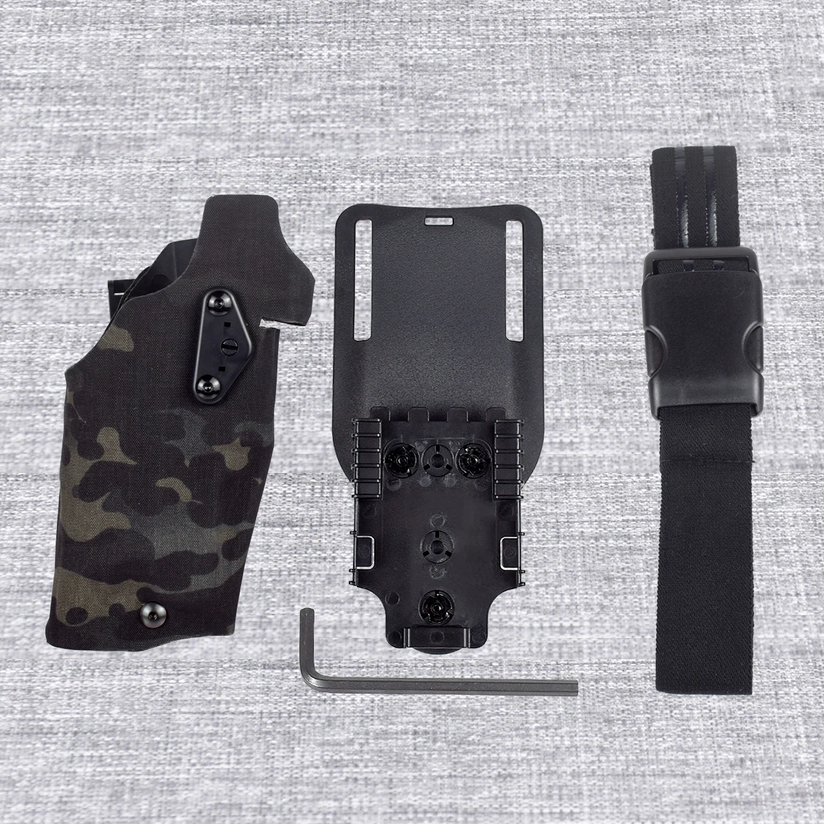Tactical Drop Leg Holster with QLS Adapter & Adjustable Leg Strap System
