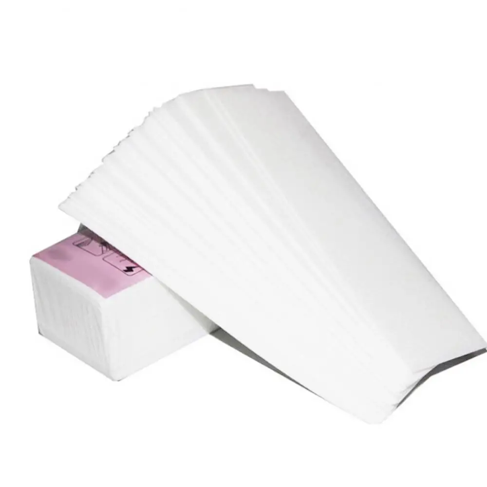 100Pcs Body Hair Removal Paper Strips Disposable Non-woven Wax Depilatory Paper Leg Hair Removal Accessories 3