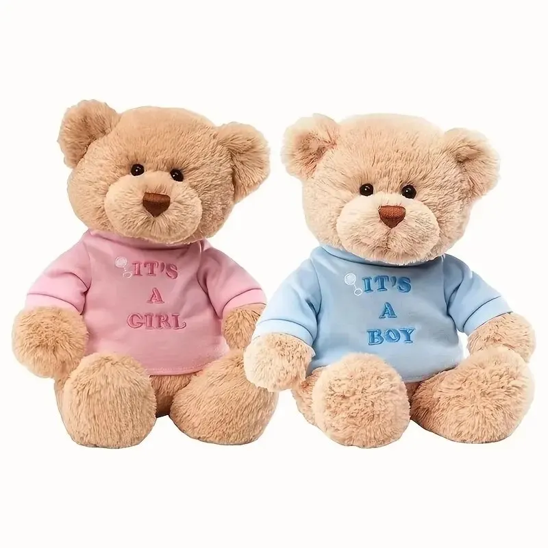 Customizable Teddy Bear with White T-Shirt, 11