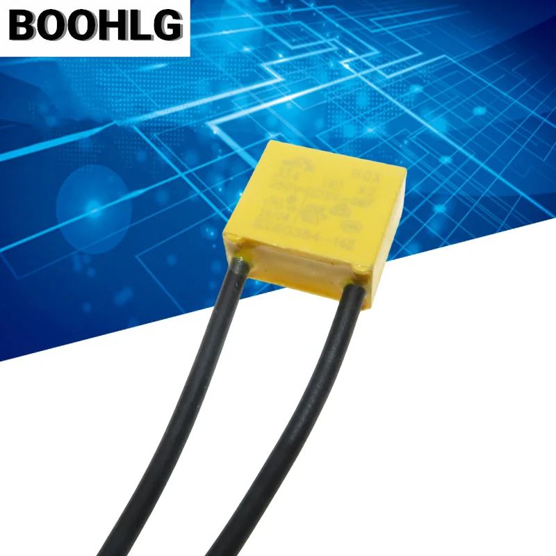 5PCS AD K X2 Safety capacitance Tape line 250V-275V 0.1uF 0.15uF 0.22uF 0.33uF 0.47uF Housing Flexible wire safety capacitor safety capacitor