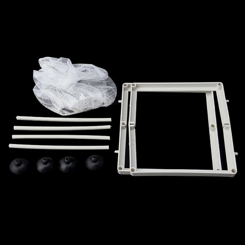 Fish Nursery for Aquarium Fish Fry Breeding Net Hatchery Incubator with Suction Cup Easy to Install Hang on Breeder Box fish breeding box