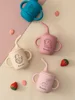 1PCS Customizable Baby Straw Cup With Dual Handles BPA Free Silicone Leak Proof Training Cup For 6M+ Infants Feeding Cup 4