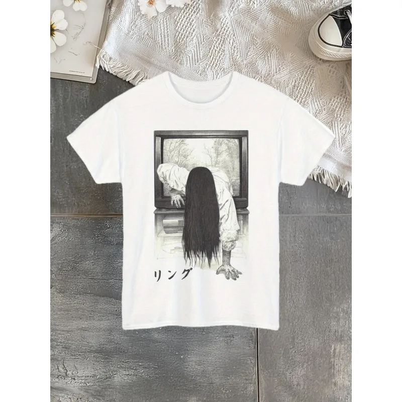 Neues Ring-Film T-Shirt Herren T-Shirt Sommer Neuer Trendiger Street Unisex Freizeit T-Shirt