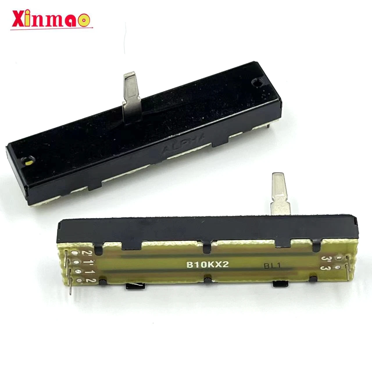 Taiwan alpha stage lighting pusher 7.3cm sliding potentiometer duplex b10kx2 handle length 20m inner foot