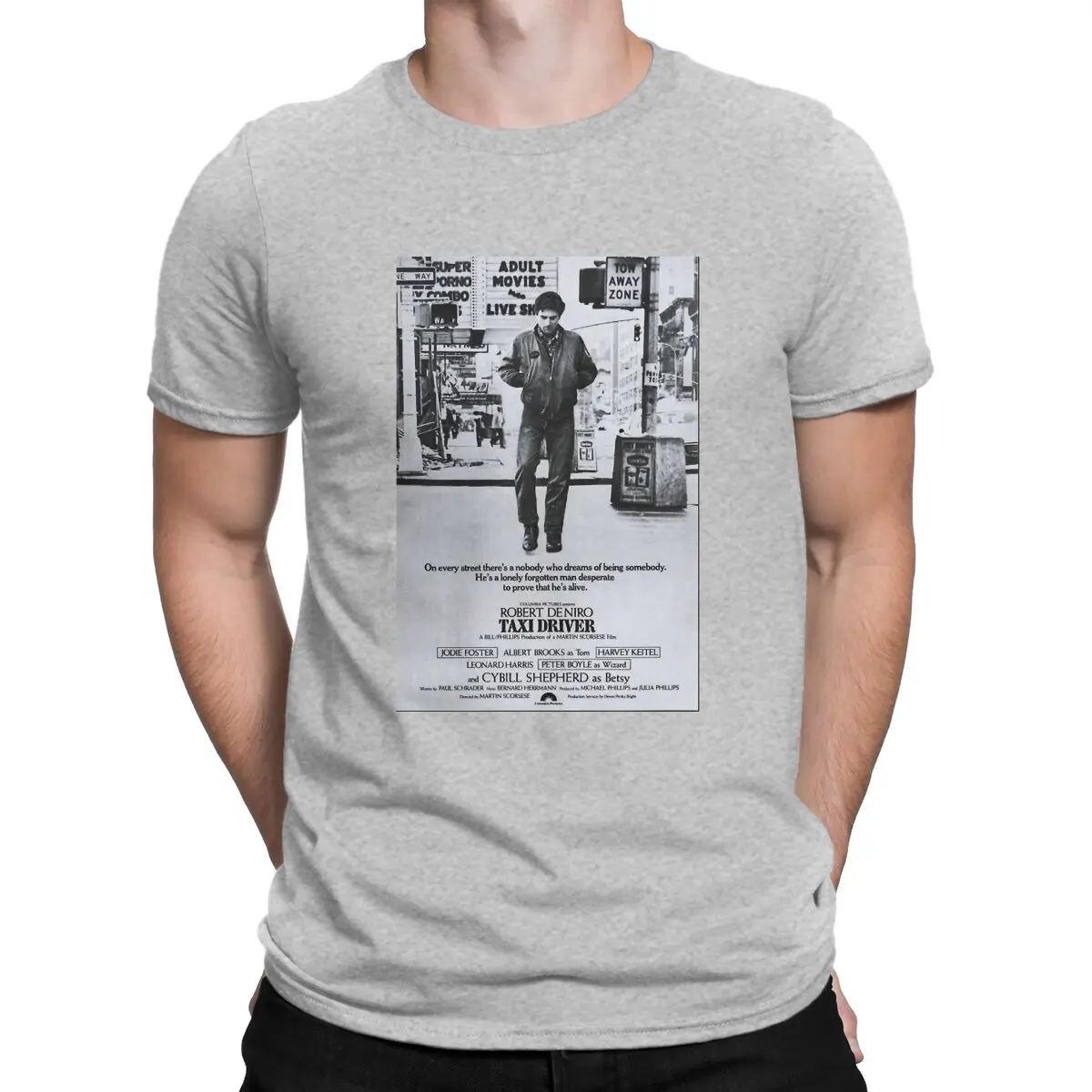 Camisetas para hombre con póster de taxista, divertidas camisetas de algodón puro, camisetas de manga corta de Robert De Niro, camisetas de cuello redondo