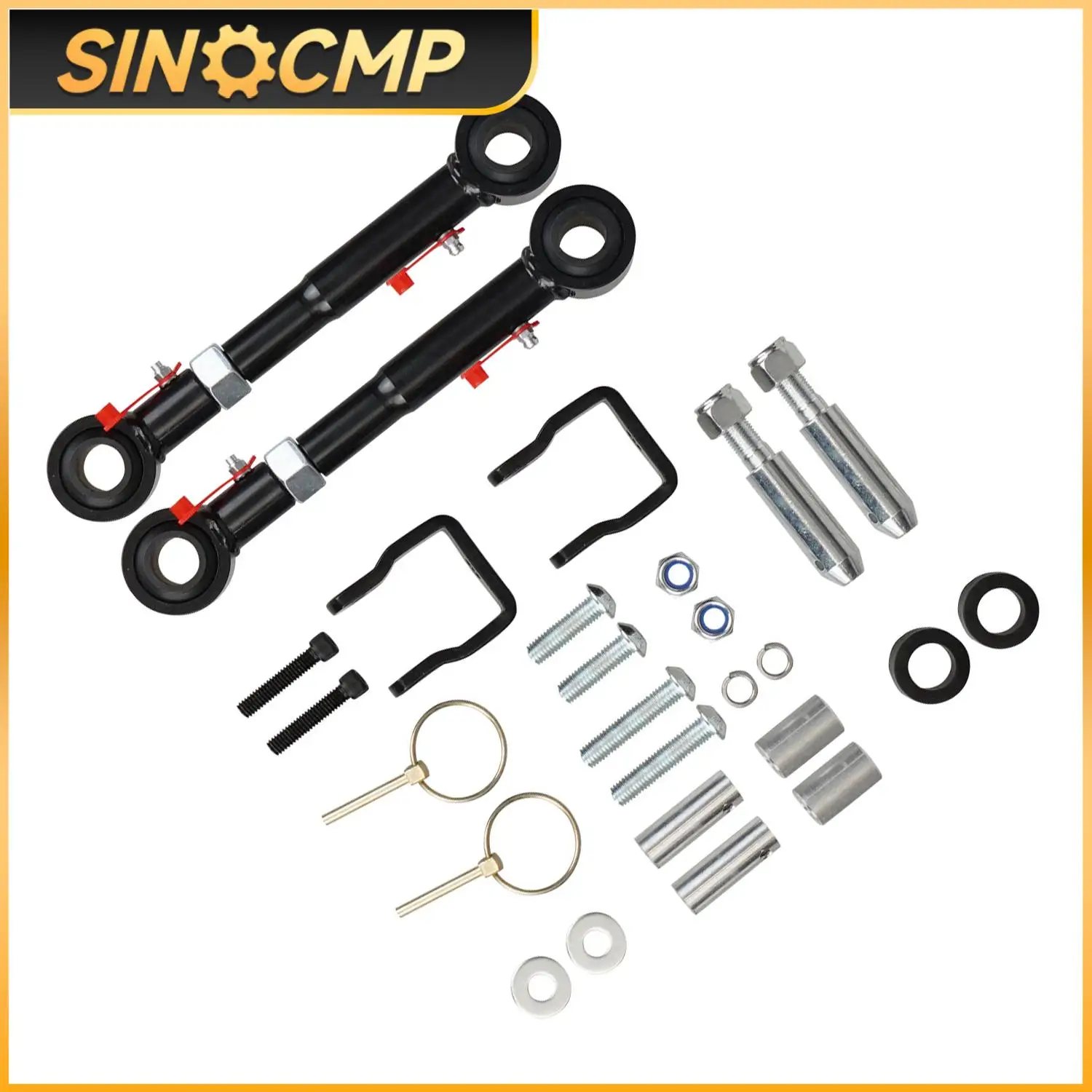 Front Swaybar Quicker Disconnect System front sway bar links 2pcs For 2007- Jeep Wranglers / 2.5"-6.0" Lift Only Automotive Professional Parts