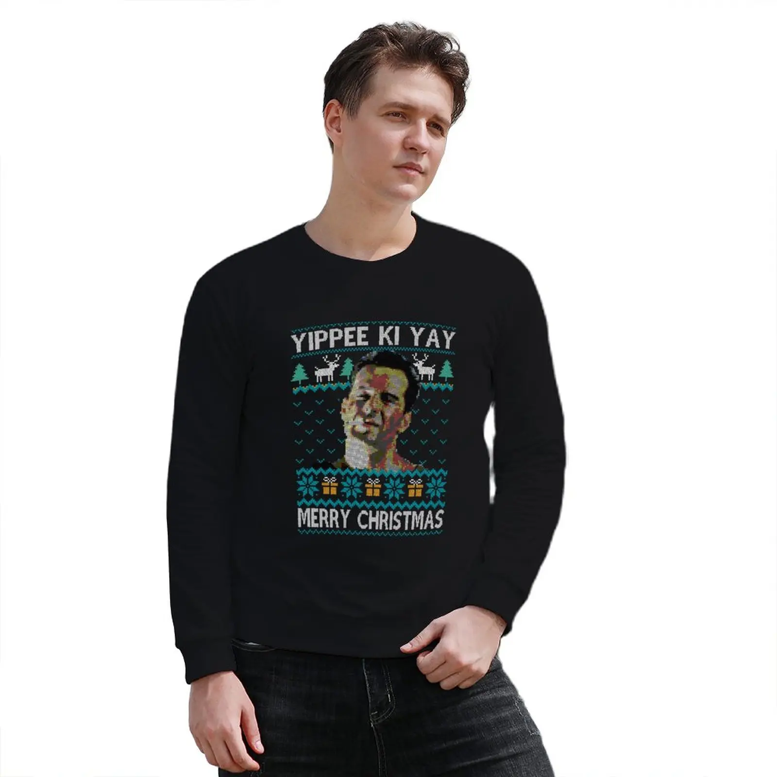 New YIIPPEE KI CHRISTMAS Sweatshirt men clothing korean autumn clothes sweatshirt men