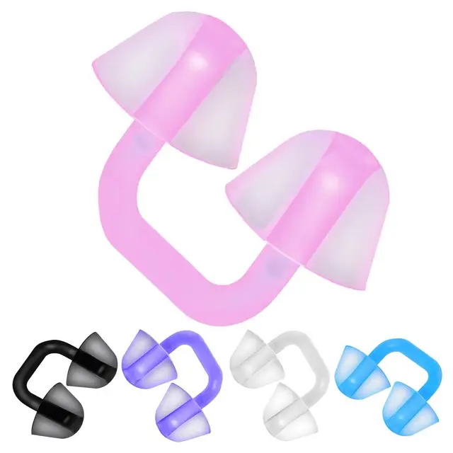 Set 12 Tappi Naso Silicone Per Nuoto - Impermeabili, Beige, Adulti E Bambini - Foto 7