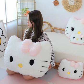 Sanrio Hello Kitty Plush Toy - Soft Cuddly Pillow with Blanket