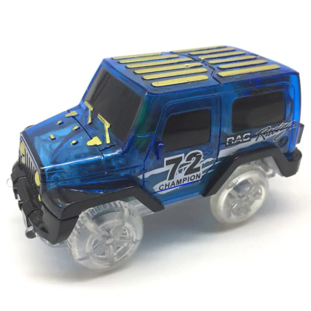 Mini LED Inertia Power Light Up Cars Track Car Electronic Car Toy Race Track 5