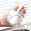 5/30PCS Sandy Fiber Seaweed Sponges Double-Sided Strong Water Absorption Cleaning Wipe Kitchen Dishwashing Pot Rust Stain Brush 4