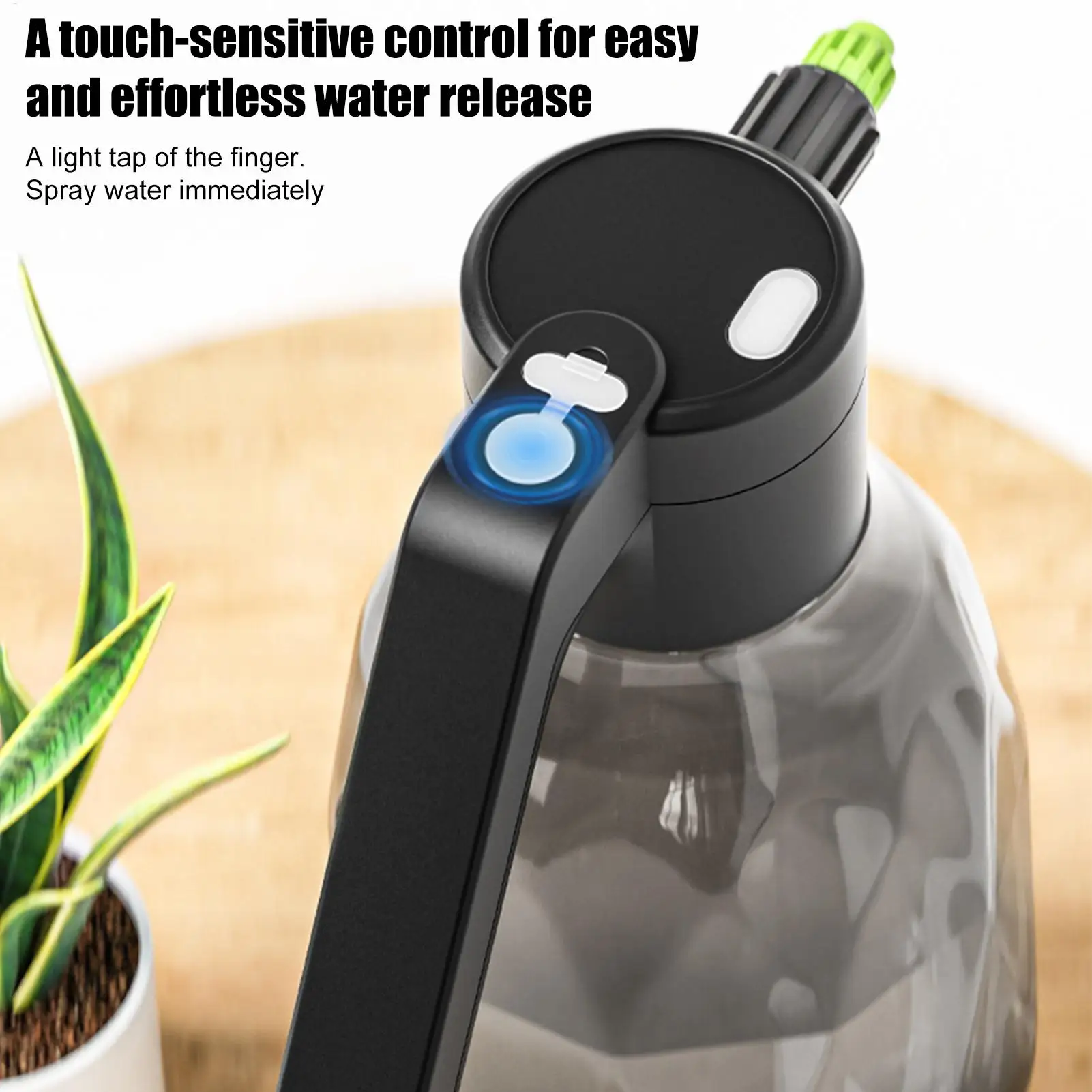 Electric Mister Spray Bottle 2L Rechargeable Watering Device Automatic Plant Mister Bottle For Gardening Lawn Yard Grass Car
