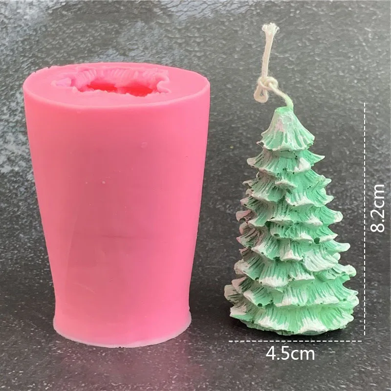 Christmas Tree Scented Candle Silicone Mold Christmas Diy Scented Gypsum  Handmade Soap Ice Cube Grinding Tool - AliExpress