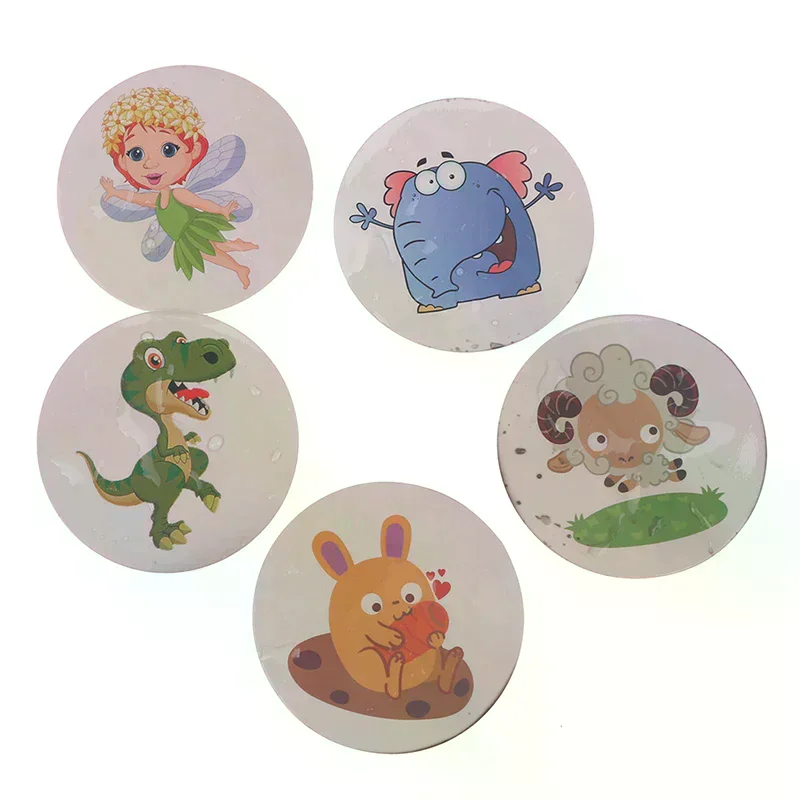 1 세트 색상 변경 화장실 스티커 열변색 화장실 스티커 소변기 훈련 어린이 변기 용 방수 색상 변경 스티커