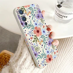 Charming Floral Shockproof Silicone Phone Case - Liquid Armor Protection for Oneplus Ace 2V (White-257)