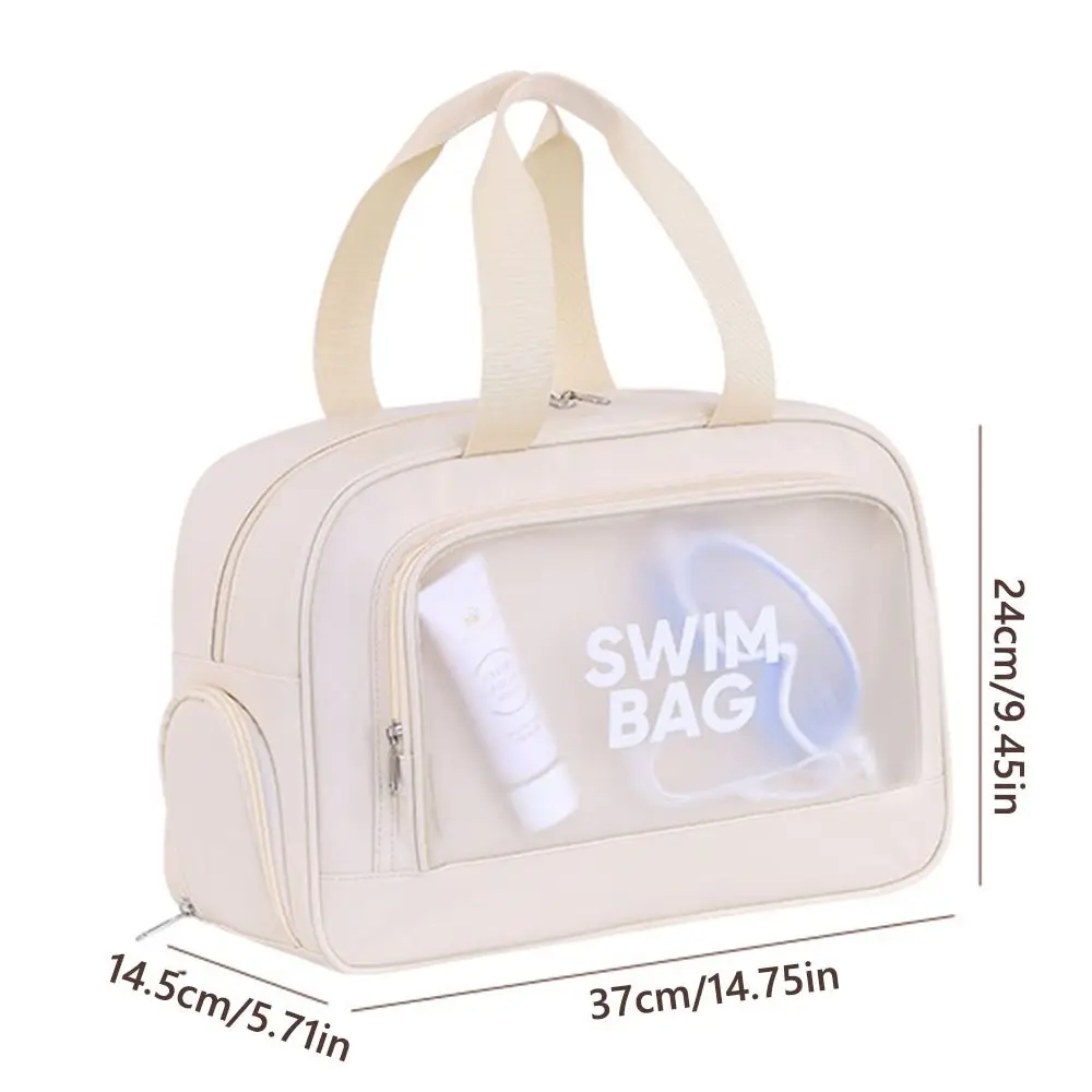 Practical Multi-pocket Beach Swimming Bag Large Capacity Dry Wet Separation Sports Fitness Bag Travel Handbag Travel