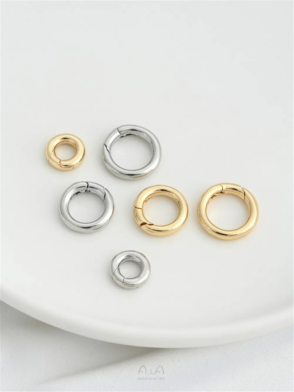 14K Copper Clad True Gold Smooth Round Universal Buckle