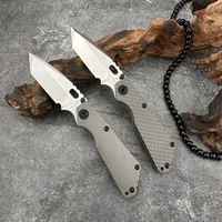 Strider folding knife D2 steel blade high-end TC4 titanium handle Outdoor Camping Hiking survival EDC Tool Men's gift 1