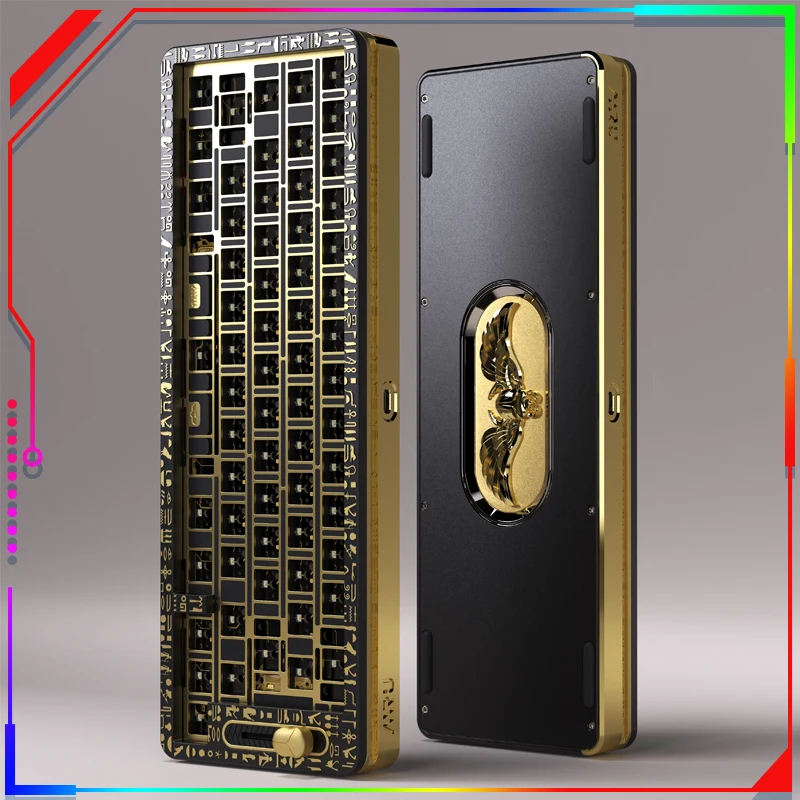 Helix Lab Aaru65 기계식 키보드 키트, QMK/VIA 유선 맞춤형 RGB 핫 스왑, 데스크탑 컴퓨터용 DIY 게임 키