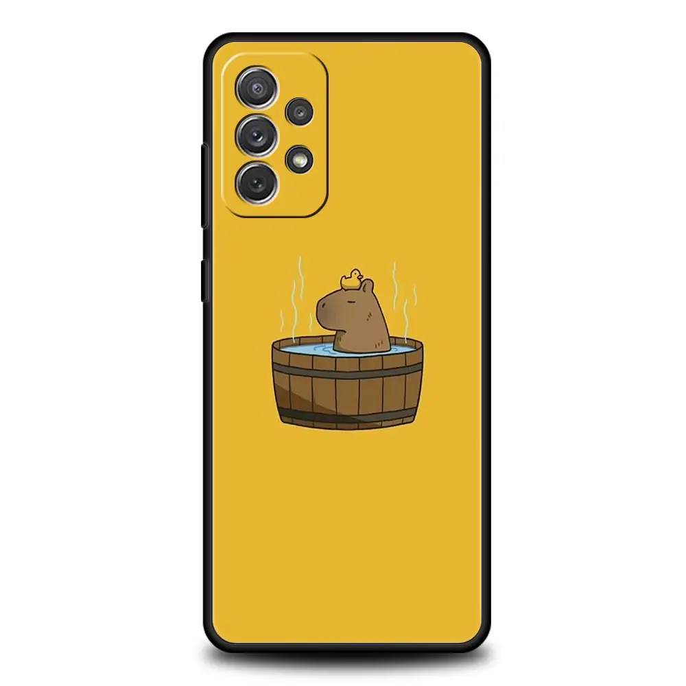 Cute Cartoon Capybara Couple Phone Case