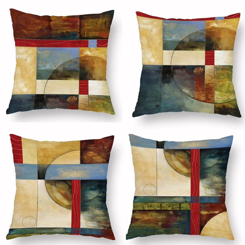 

Color Abstract Pillow Case Cushion Cover Home Bed Sofa Car Decor Pillowcase For Couch Living Room Car 45X45CM