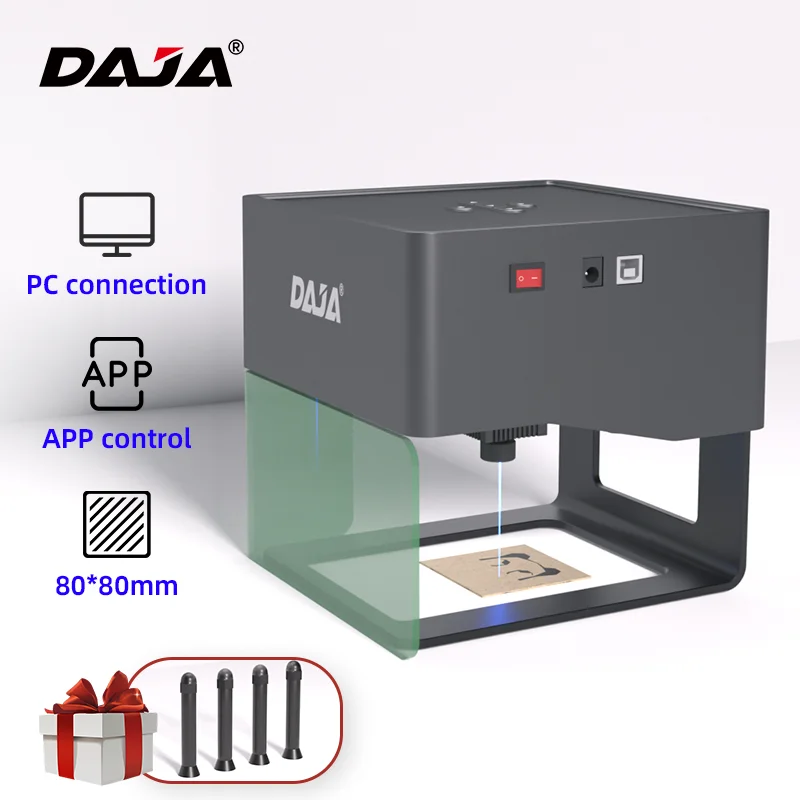 DAJA S3 Laser Marking Machine Desktop Metal Fiber Laser Engraver for Gold  Silver