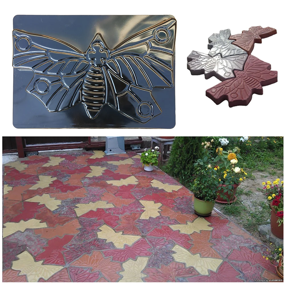 DIY Walk Pavement Mold Concrete Mould Manually Paving Cement Brick Path Maker Road Concrete Molds for Garden Decoration