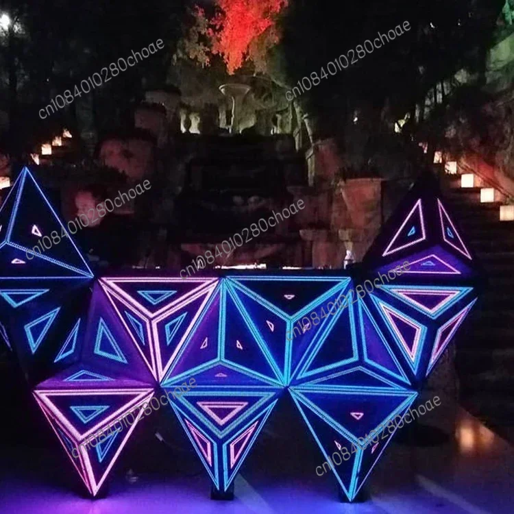 Tavolo Cubico Della Cabina Del Supporto Del Dj Del Led Di Alluminio Variopinto Di Miglior Prezzo Per Il Noleggio