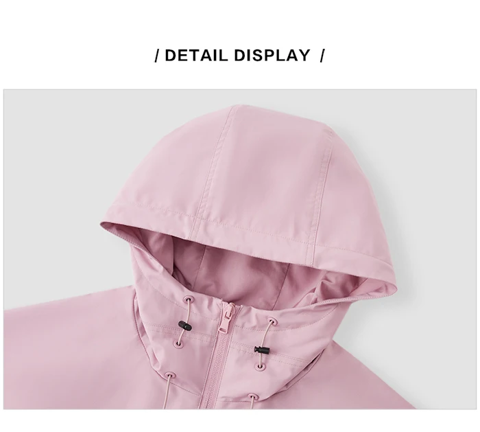 Jacket Women Mid-Length Loose Embroidered Casual And Versatile Spring New Three-Proof Hooded Jacket