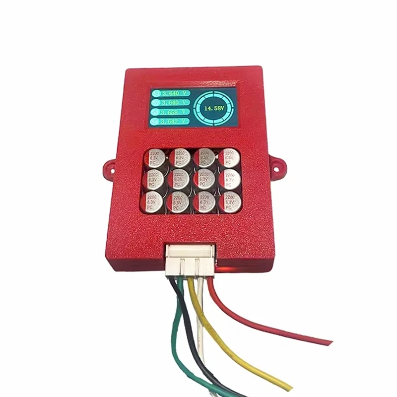 AU67-3-4S 5A Balancer With Voltage Display TFT Lipo/Lifepo4 Battery Voltage Tester Energy Transfer Equalizer