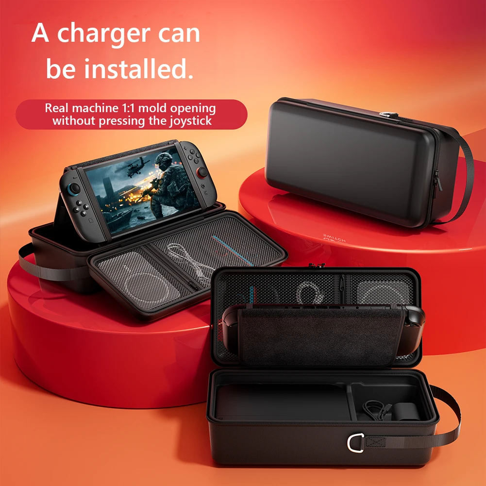 닌텐도 스위치 2 여행용 보관 가방 하드 운반 케이스 스위치 2 게임 액세서리 용 충격 방지 보호 주최자 가방