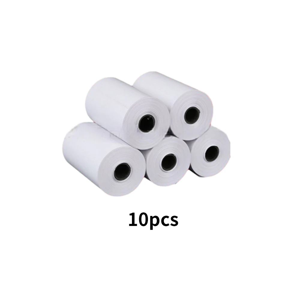 10 Rolls Camera Printing Papers White Mini Scratch-proof Printer Paper Oil-proof Desktop Smooth Spare Part Accessories