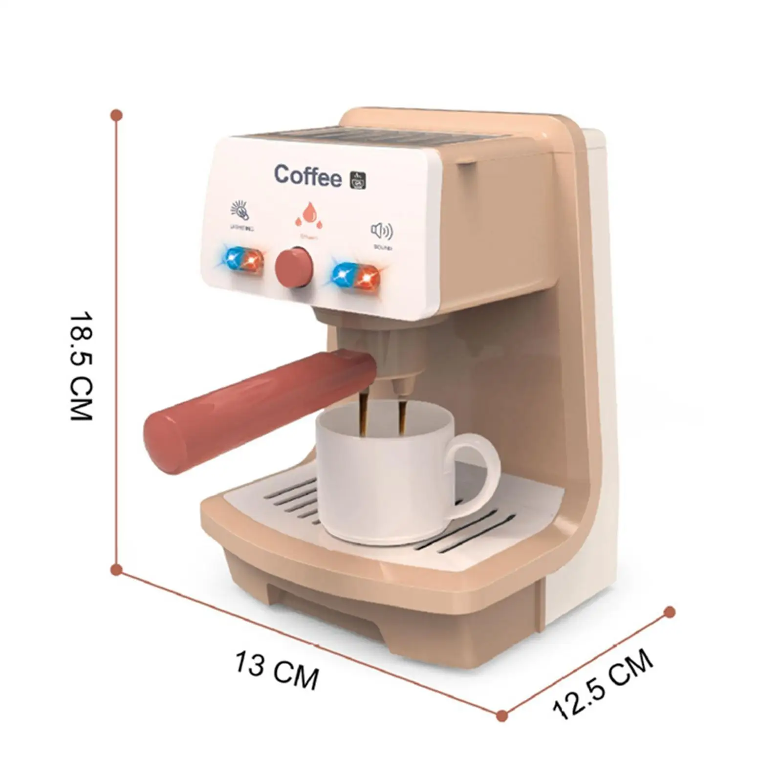 Toy Coffee Maker Pretend Play Kitchen Toy Montessori Toy Role Play Toy  for Girls Boys Children Birthday Gifts 6