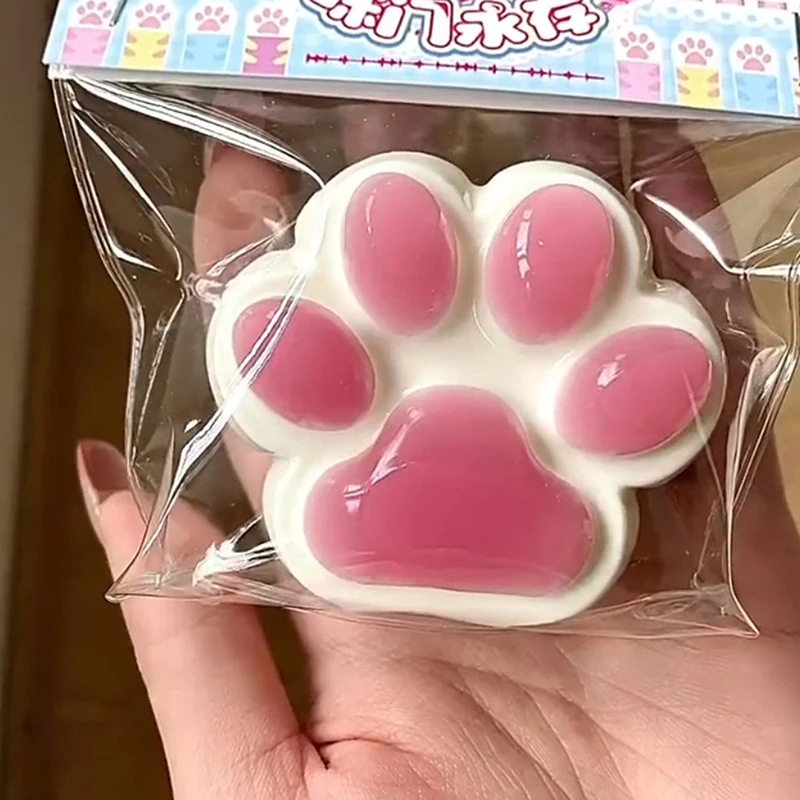 Simulation Cat Paw Toy Silicone Slow Rebound Pinch Decompression Toy Stress Release Vent
