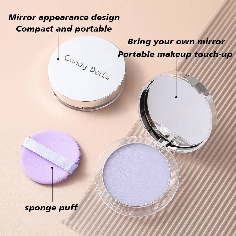 1PC Candy Bella Violet Cream To Powder Skin-friendly Natural Face Long Lasting Oil-controlling Contouring Powder Cosmetics