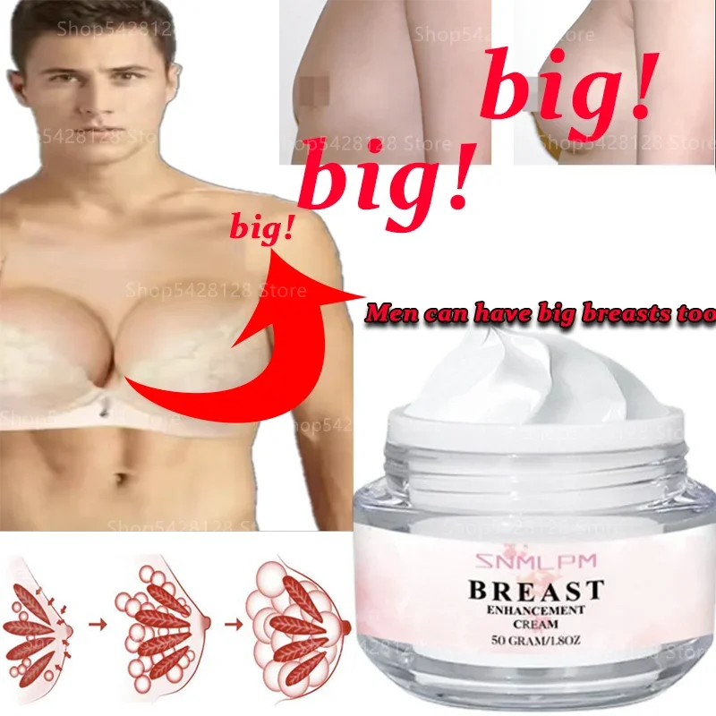 

Men's Breast Enhancement Cream, Men's Breast Enlargement Firming Cream Get Rid of Soft Breasts, Increase Pectoral Muscles