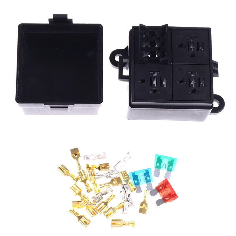 Fuse Holder Fuse Box Holder 4Way for Auto Car Truck 12V 24V