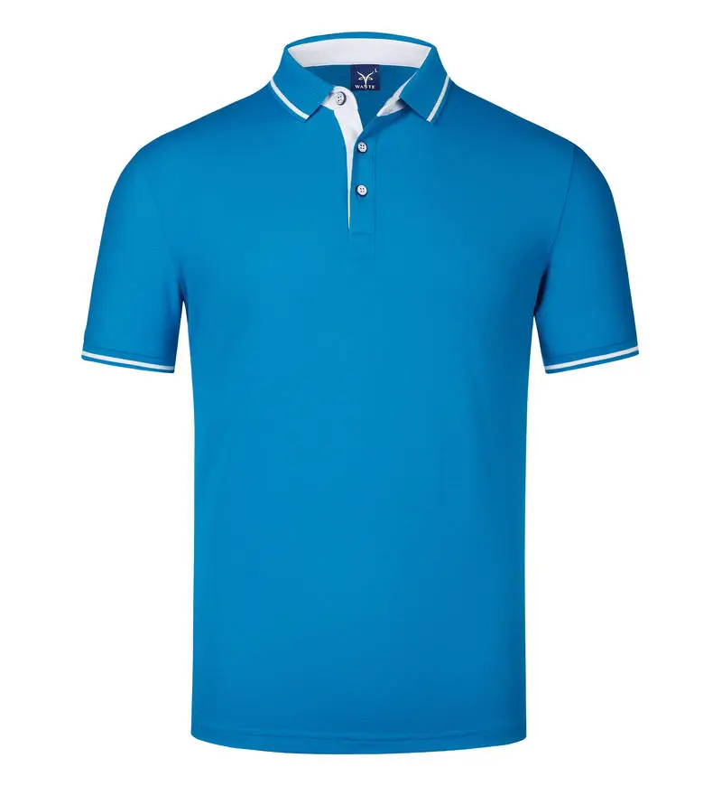 Fashion Quick Drying Short Sleeved Polo Shirt Golf Jersey Company Group Breathable Fitness Lapel Sports Sleeved 10-Color Top