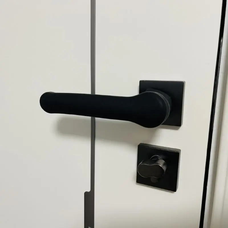 Trendy Gloves for Door Handle, Black Door Handle Guard Scratch-resistant for Home and Public Furniture and Wall