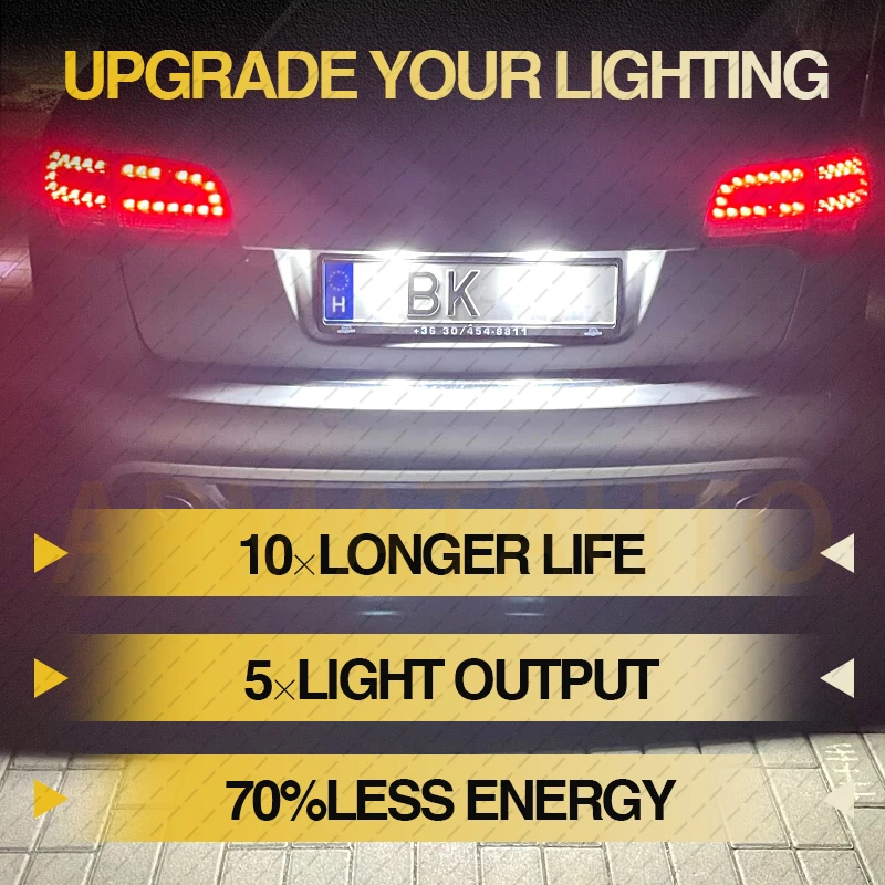 LED Number Plate Lights - Error-Free License Plate Lamp Car Accessories