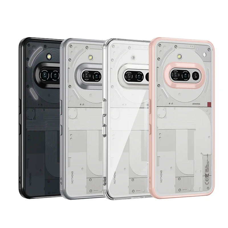 Crystal Clear Shockproof Hard PC Case with Camera Protection