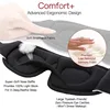 3D Blocking Light Soft Sleep Mask Padded Travel Rest Sleeping Eye Cover 4