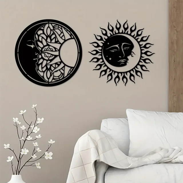 Sun And Moon Metal Wall Decor 1