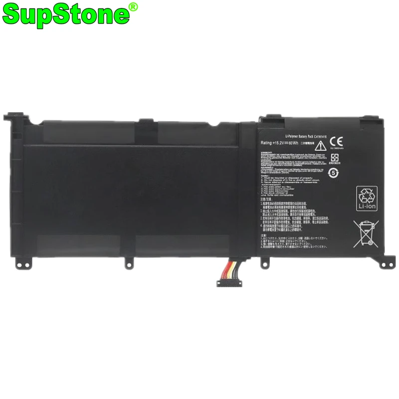 SupStone C41N1416 C41N1524 Аккумулятор для ноутбука Asus ZenBook Pro UX501JW G501JW N501JW G60V G601JW UX501V 0B200-01250100 01250000