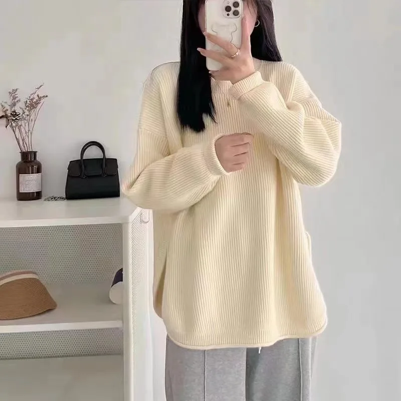 Autumn Winter Knitted Sweater Tops for Women