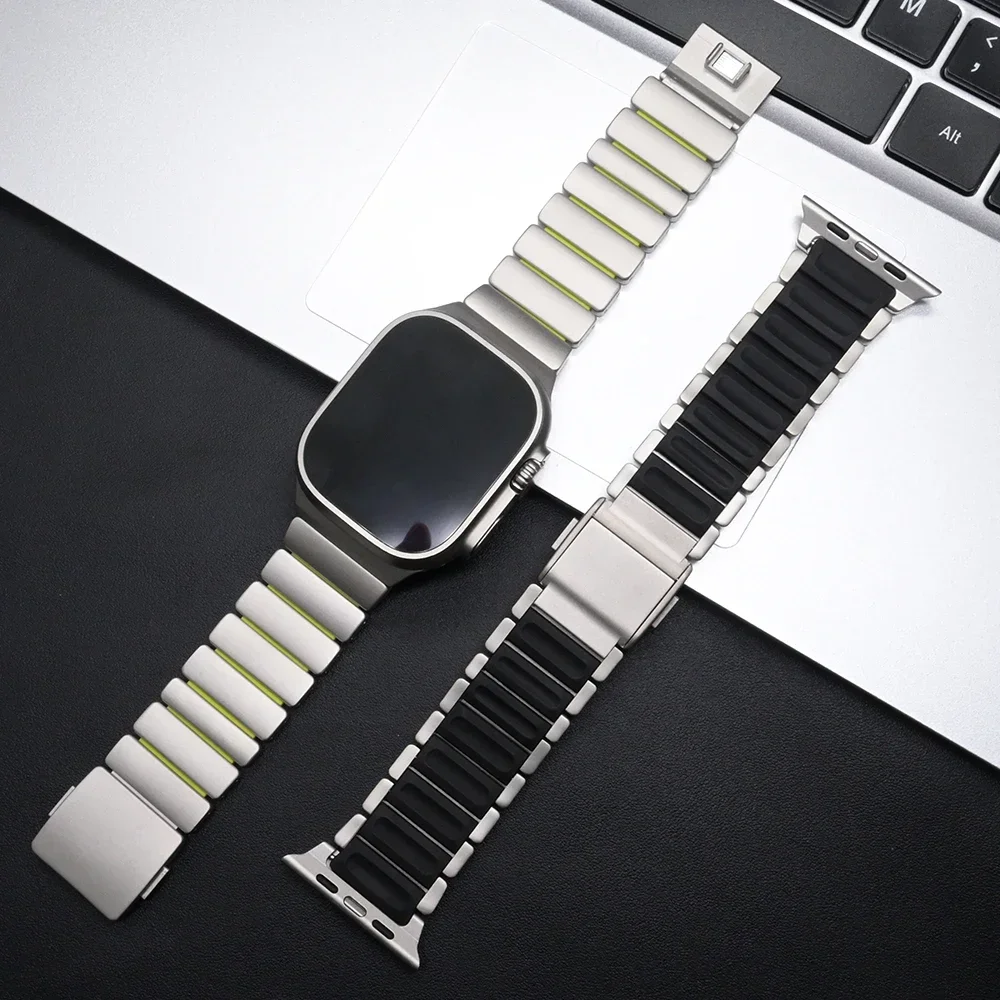 รูปสินค้า สายนาฬิกา Apple Watch วัสดุทนทาน ยืดหยุ่น ใช้ได้หลายรุ่น