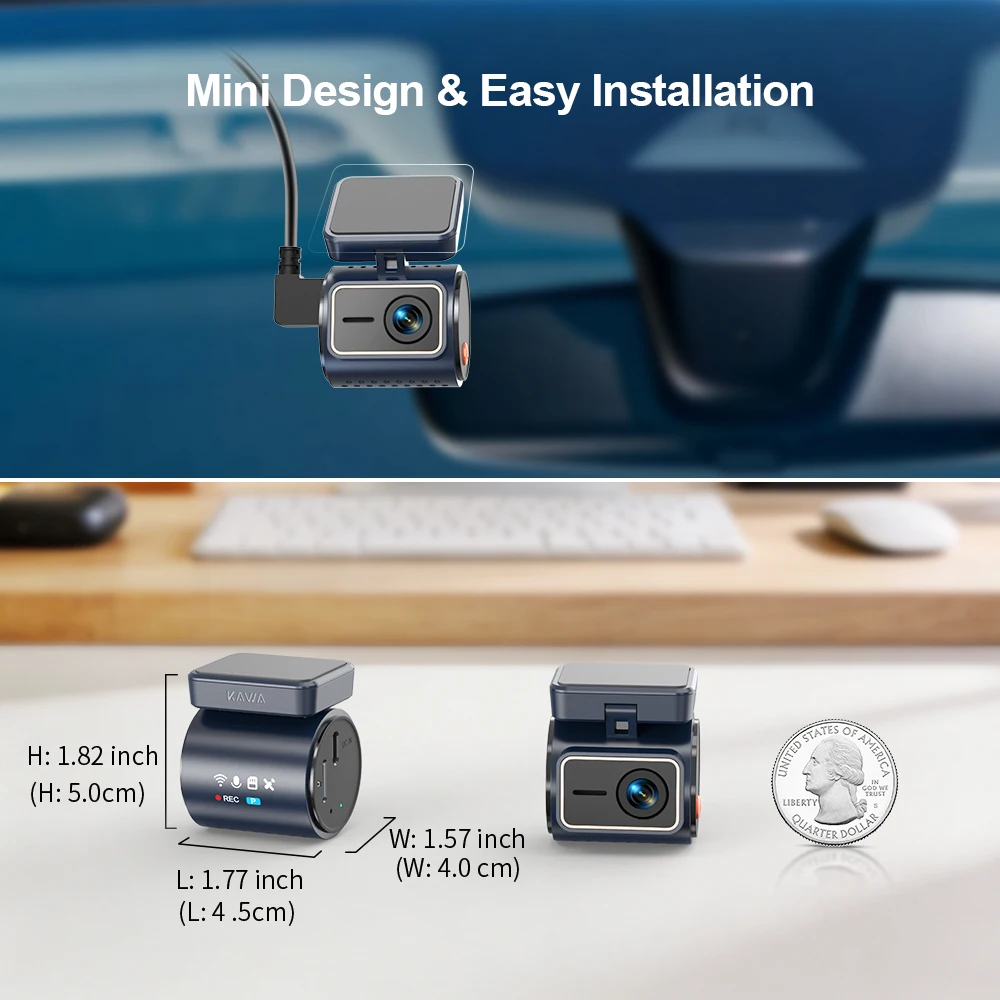 KAWA 4K Mini Dash Cam 4