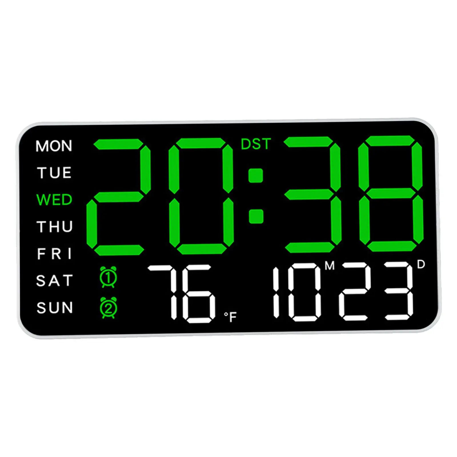 Day And Week Display LED Digital Wall Clock Brightness Adjustment Clock Voice-activated Wake-up Wall Or Table Use digital wall clock smart led wall clock