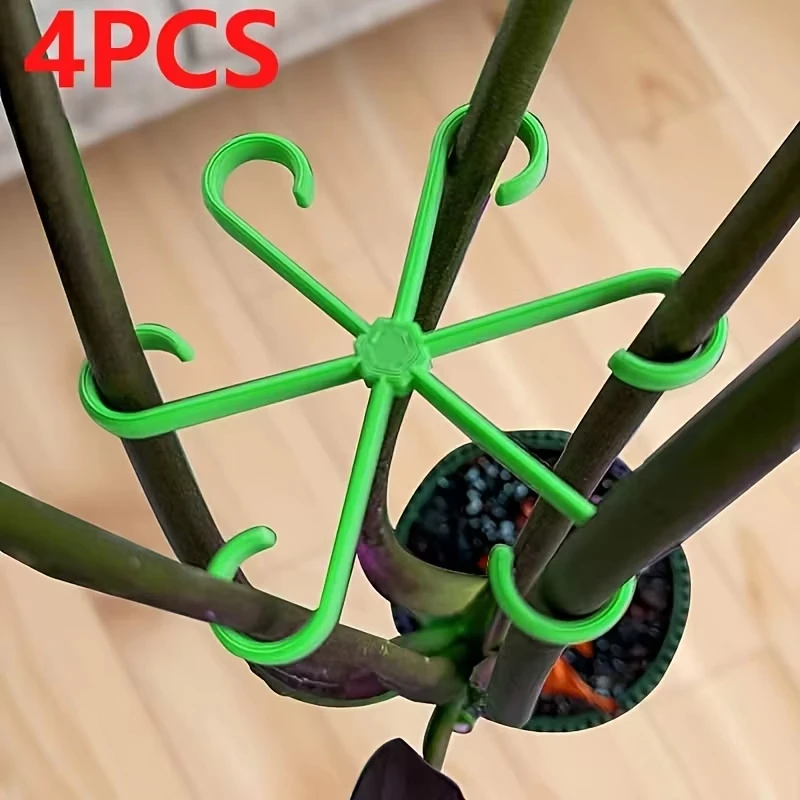 Plant Stem Support Set Tools 4pcs Reusable Plant Stem Folding Frame Garden Branch And Leaf Organizer