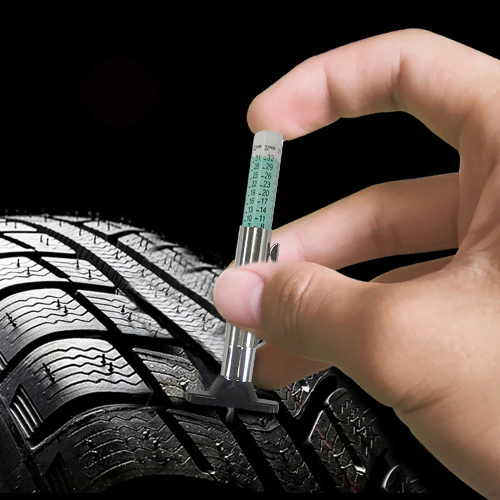 25mm Car Tyre Measuring Pen Tire Tread Depth Thickness Detection Gauge Meter 5